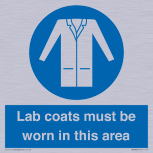 Lab coats must be worn in this area